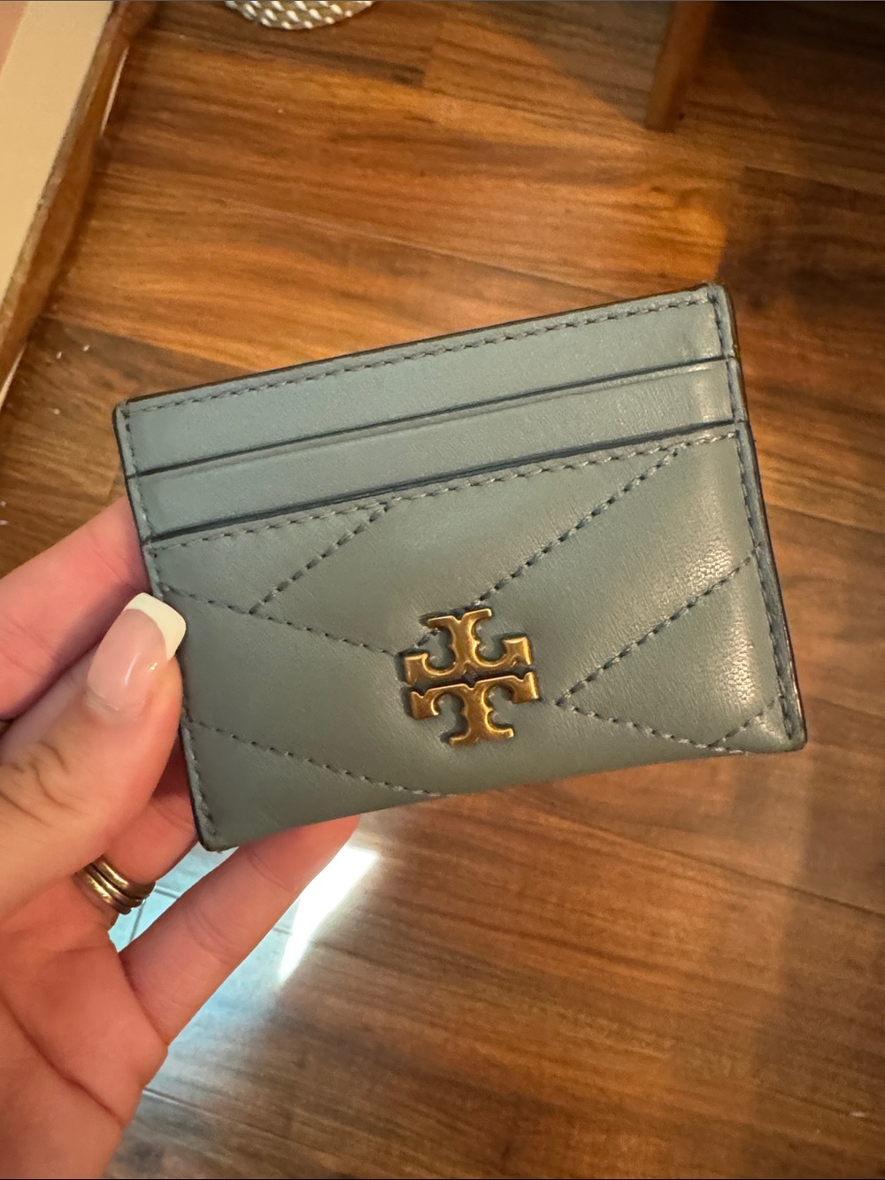 Tory Burch Kira Quilted Leather Card Holder
